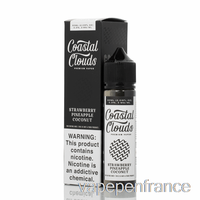 Fraise Ananas Noix De Coco - Nuages ​​côtiers Co. - Stylo Vape 60 Ml 3 Mg